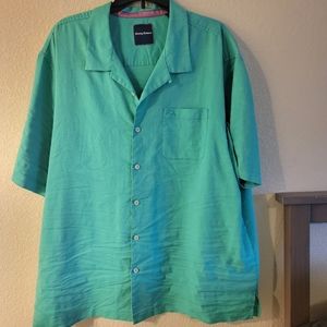 Teal Green Tommy Bahama Button Down Shirt.